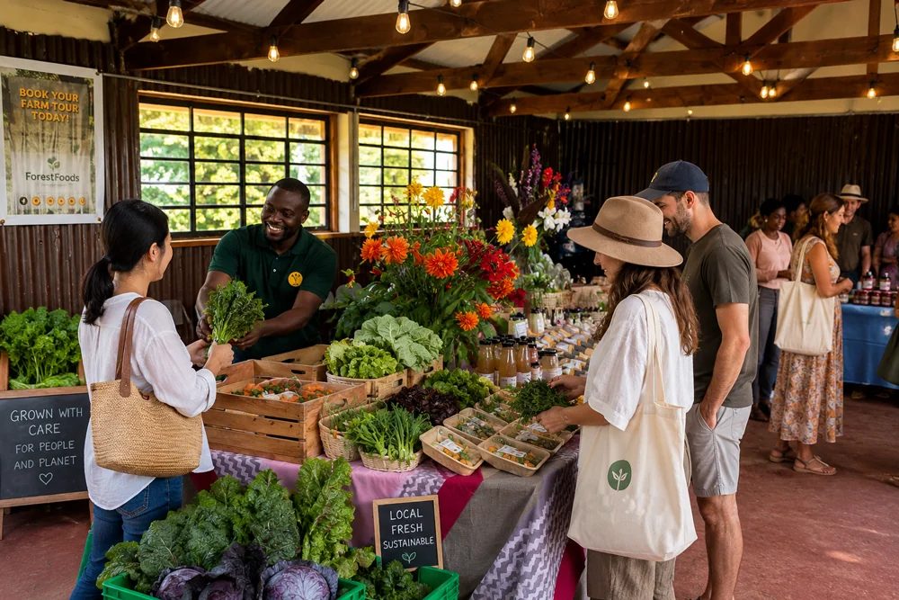 Open Day market at the farm