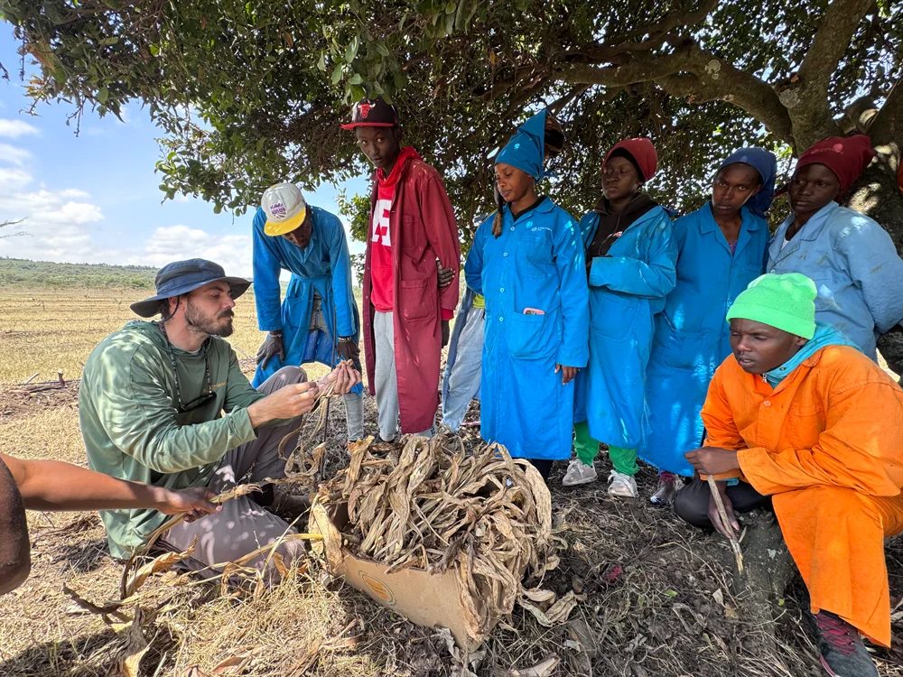 Outgrower training in the field